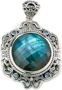 Samuel B. Labradorite Pendant in Silver/Labradorite at Nordstrom Rack