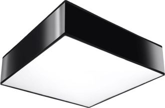 Sollux Lighting Lámpara de techo negro cloruro de polivinilo alt. 11 cm
