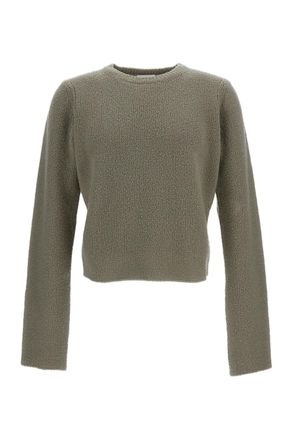 Rier Grey Boxy Regular Fit Crewneck Sweater