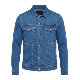 Replay Denim Jackets, male, Blue, Size: XL Mv868 Jacket