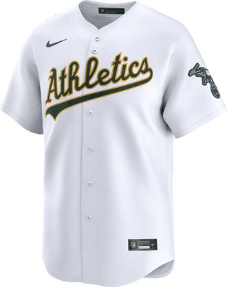 Nike Zack Gelof Athletics Nike Mens Dri-FIT ADV MLB Limited Jersey in White | T7LMFZHOFZ-L23