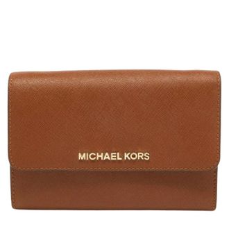 Michael Kors Pre-owned Wallets, female, Brown, Size: ONE SIZE Pre-owned Leather wallets