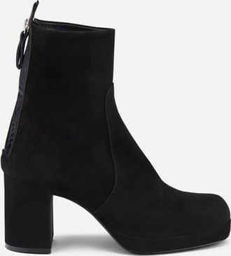 AGL Betty Heeled Velour Bootie in Black at Nordstrom, Size 36.5