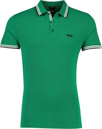 HUGO BOSS Korte mouw polo BOSS Green Paddy groen regular fit