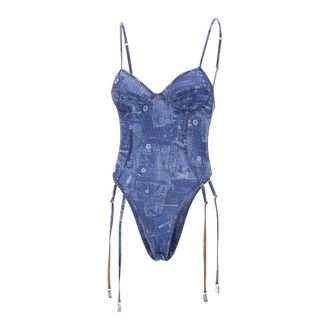 Diesel Body, female, Blue, Size: S Bridget-Dnm Bodysuit
