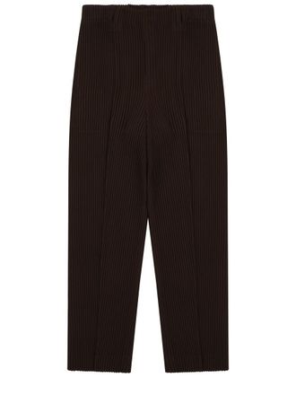 Homme Pliss&eacute; Issey Miyake March Pleated Texture Tuxedo Palazzo Pants