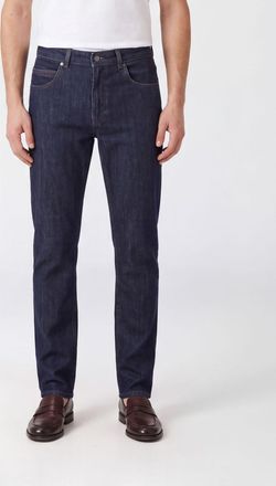 Fay Straight Fit Five-Pocket Stretch Cotton Denim Jeans