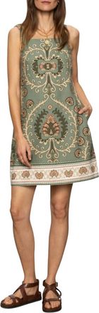 Sanctuary Tapestry Shift Dress In Mezzo Sage