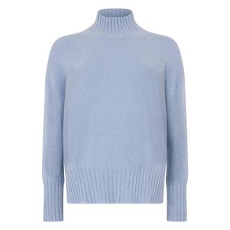 PESERICO Dames, Truien, Blauw, Maat: XL Wol