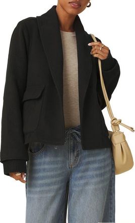 Splendid Crop Icon Coat in Black at Nordstrom, Size X-Small
