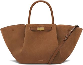 DeMellier New York Midi Suede Tote - Tan - One Size