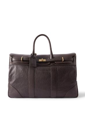 Brunello Cucinelli Panelled Full-Grain Leather Weekend Bag