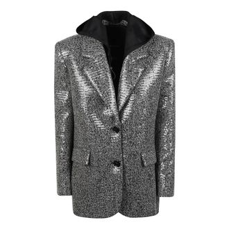 Pinko Pinko - Giunchiglia Jas - Dames - Jassen - Zwart - Maat: XS Leer