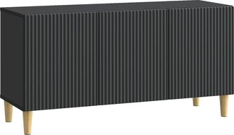 vidaXL Mueble De Tv 99 X 34,5 X 50 Cm Negro Madera De Ingenier&iacute;a Vidaxl