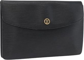 Louis Vuitton Pre-owned Epi Clutch Bag - Dames - Vintage Clutch - Zwart - ONE Size - Leer - Vintage