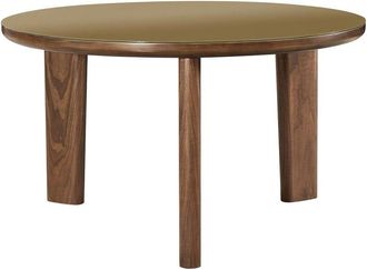 TOV Furniture Tov Furniture Oani Walnut & Glass Round Dining Table
