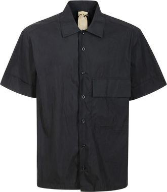 Ten c Overhemden, Heren, Zwart, S, Katoen, Katoenen Zomer Shirt