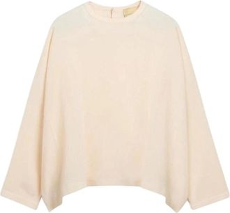 Momoni Blusa Stilla - - Blouses & Shirts - Donna - Beige - S