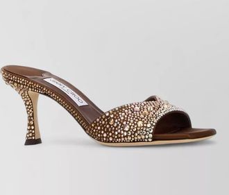 Jimmy Choo London embellished satin mules