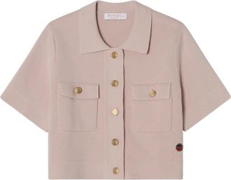 Busnel Valery Cropped Katoenen Jas - Dames - Zomerjassen - Roze - XL - Katoen - Jassen