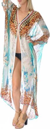 Ranee&rsquo;s Print Cover-Up Duster in White at Nordstrom Rack