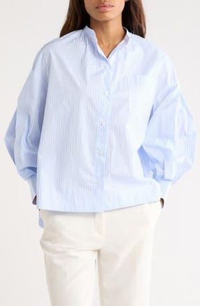 FRNCH Ariana Woven Top in Bleu Clair at Nordstrom Rack, Size X-Small