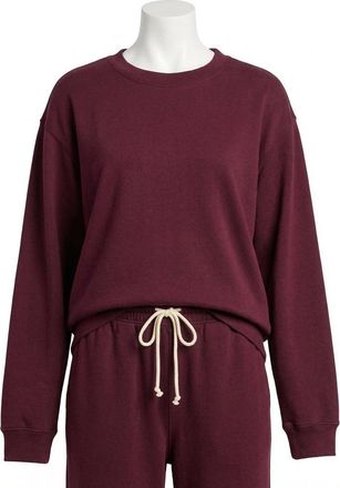 Z Supply Classic Boyfriend Sweatshirt In Merlot