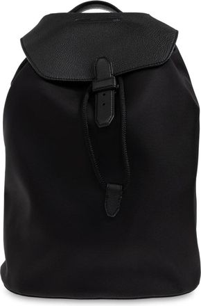 Brioni Tassen, Heren, Zwart, ONE Size, Leer, Rugzak met logo