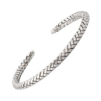 Jan Leslie Braided Sterling Silver Cuff Bracelet at Nordstrom