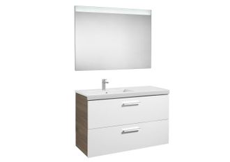 Roca Conjunto Prisma2 Cajones Espejo 1100 Izquierda Fresno