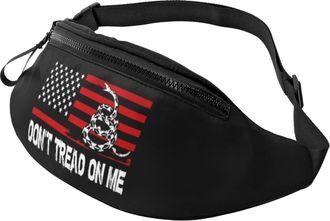 Generic Dont Tread On Me American Flag Waist Bag Bum Bag Lightweight Bumbags For Camping Running Ladies 14X35Cm