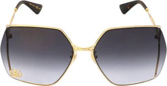 Gucci Grey Square Ladies Sunglasses GG0817S 006 65