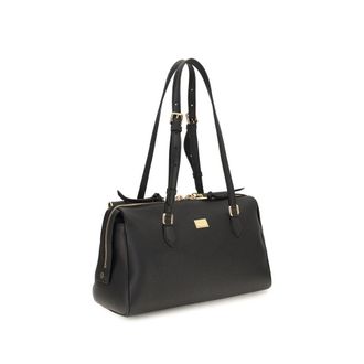 Dolce & Gabbana Womens Black Calf Leather Bos Taurus Shoulder Bag
