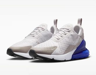 Nike Air Max 270 AH8050-031 Sneaker Mens White Gray Lifestyle Shoes RHS8130