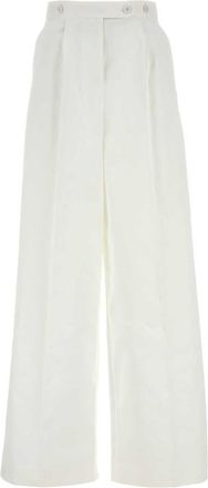 Givenchy White cotton wide-leg pant