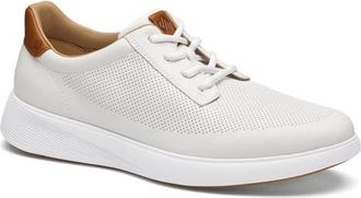 Johnston & Murphy Ackerson Sneaker in White Full Grain at Nordstrom, Size 11.5