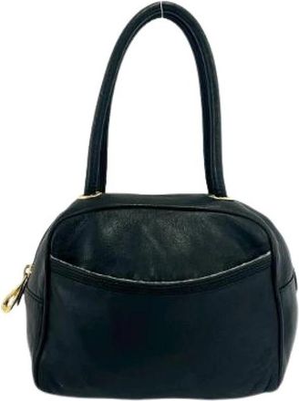 Loewe Pre-owned Nappa Leder Handtas - Dames - Vintage Handtas - Zwart - ONE Size - Leer - Vintage