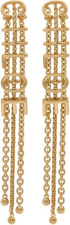 Chlo&eacute; Mini Belt Trio Drop Earrings - Gold - One Size