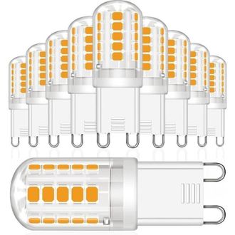 OEM L&aacute;mparas Led G9, 3 W (equivalente A Una L&aacute;mpara Hal&oacute;gena De 30 W), Blanco C&aacute;lido (2700 K), 380 Lm, Sin Parpadeo, Ca/cc 220-240 V, Para Dormitorios - C