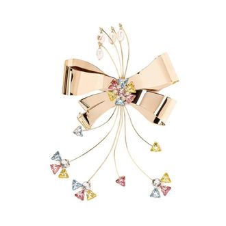 Valentino Garavani Broche Lazo con Detalles Perlados y Cristales - Accessories - Mujer - Multicolor - ONE SIZE