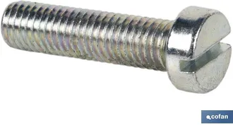 cofan Din-84 C-6 M-2,5 X 16 Z Caja 500 Unid., Tornillo M&eacute;trico Cil&iacute;ndrico Din-84 Zincado Cabeza Cil&iacute;ndrica Ranurado. Medidas Desde M-2,5 Hasta M-10 - Cofan