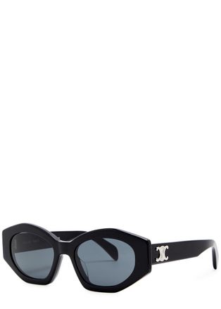 Celine Eyewear Black Cat-eye Womens Designer Sunglasses - One Size