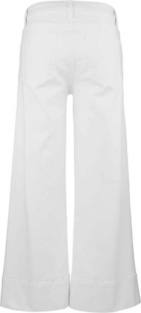 Kut from the Kloth Womens Meg High Rise Front Pin Tuck Wide Hem Jeans In Optic White
