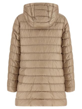 Moncler Womens Beige Polyamide Full-Length Jacket Clothing