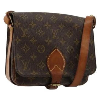 Louis Vuitton Pre-owned Cross Body Bags, female, Brown, Size: ONE SIZE Pre-owned Cartouchiere MM Shoulder Bag