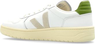 Veja Grained Leather Sneakers - White