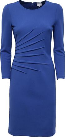 Armani Elegante Jurk Made in Italy - Dames - Korte kleedjes - Blauw - XS - Kleedjes