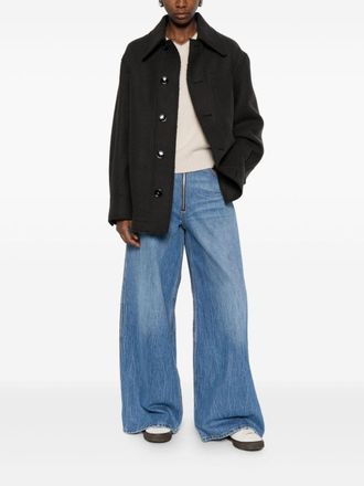 Ami Wool Overshirt Jacket - Black