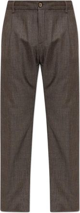 Paul & Shark Lucca Broek - Heren - Nette broeken - Bruin - XL - Katoen - Broeken