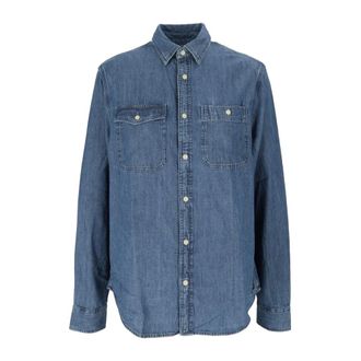 Barbour Dufton Chambray Shirt - - Shirts - Uomo - Blu - XL